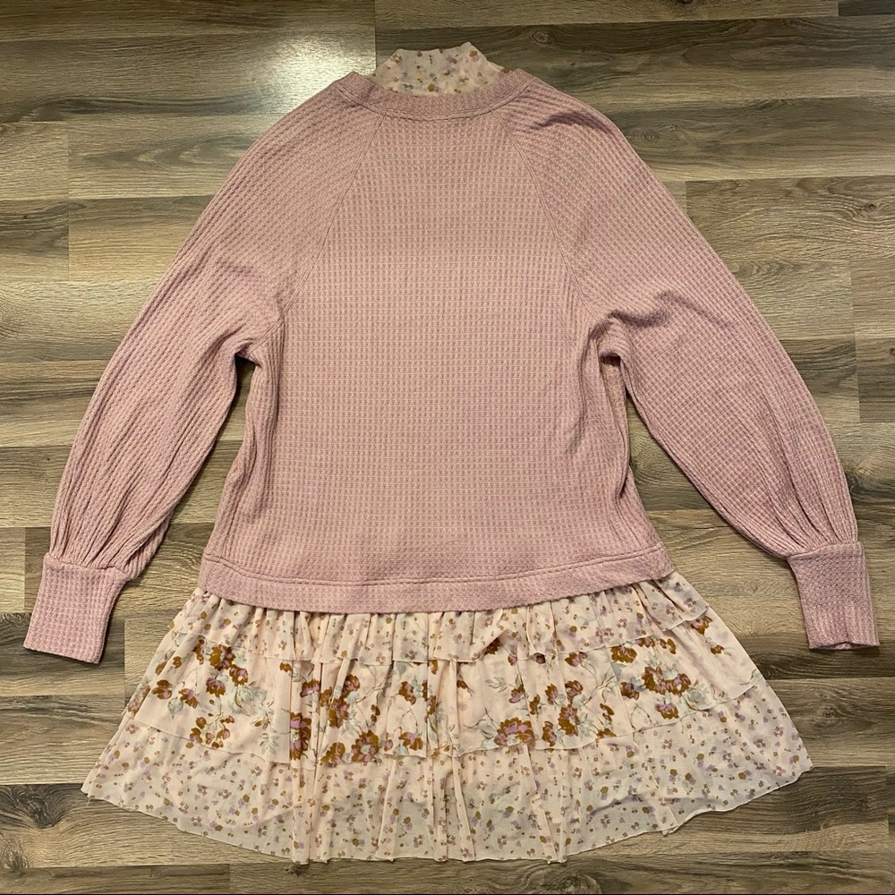Free People Opposites Attract Pink Sweater Dress - Picture 3 of 9